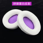 Earpads Coussinets de Rechange Coussinets d'oreille Oreillette de Remplacement Coussins en Mousse pour Casque Sennheiser HD280 PRO HD280PRO accessoires épissage cuir protéiné, blanc violet