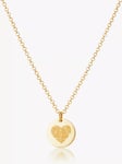 Under the Rose Personalised Fingerprint Heart Pendant Necklace