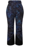 Ulla Popken Femme Grandes Tailles Pantalon Technique de Ski, matière déperlante et Bande à Scratch pétrol 44 822317750-42