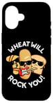 Coque pour iPhone 16 Wheat Will Rock You Funny Food Jeu de mots