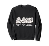 Three Wise Monkeys Drum 'n' Bass Groove Sweatshirt