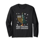 Christmas Hanukkah Merry Christmas Happy Hanukkah Chanukah Long Sleeve T-Shirt