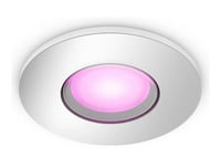 Philips Hue White And Color Ambiance Xamento - Forenket Søkelys - Led-Pære For Søkelys - Gu10 - 4.2 W - Klasse E - 16 Millioner Farger / Varm Til Kjølig Hvitt Lys - 2000-6500 K - Rund - Krom