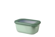 Mepal - Bol multi-usage rectangulaire Cirqula - Nordic sage – capacité 750 ml - couvercle amovible - incassable - étanche – stockage au congélateur, stockage à froid – passe au lave-vaisselle