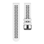 Twin klockarmband till Garmin VivoActive 4 - Vit/svart