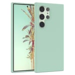 For Samsung Galaxy S24 Ultra Phone Cover Silicone Protection Mint Green