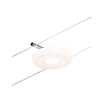 Paulmann CorDuo 94427 Spot LED en forme de corde avec 1 ampoule 4,5 W extensible Chrome mat, câble métallique chromé 3000 K