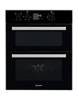 Indesit Aria Idu6340Bl Built-Under Double Electric Oven - Black - Oven With Installation