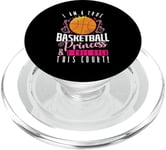 Je suis une vraie princesse du basket PopSockets PopGrip pour MagSafe