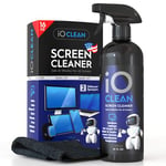 Spray nettoyant pour écran (473,6 g) - Meilleur grand kit de nettoyage pour TV LCD LED OLED, smartphone, iPad, ordinateur portable, écran tactile, écran d'ordinateur, autres appareils électroniques -