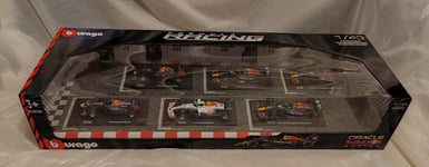 Bburago 1:43 Highly Detailed Formula One Cars, Oracle Red Bull Set of 6   Sealed