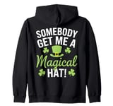 Funny Saint Patricks Day Irish Pride Shamrock Lucky Green Zip Hoodie