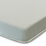 Starlight Beds Single Mattress. 5.8” Deep Single Foam Mattress with High Density Reflex Foam & Memory Foam. White, Medium-Firm. 3ft x 6ft3 (90x190x15cm)