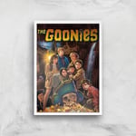 The Goonies Classic Cover Giclee Art Print - A2 - White Frame