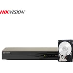 Nvr 8 canal video surveillance 8 mpx 4K Hikvision DS-7608NI-K1 disque dur 1TB