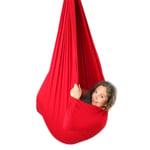 YANFEI Indoor Therapy Swing For Kids With Special Needs Sensory Integration Snuggle Swing Cuddle Hammock For Children With Autism ADHD Aspergers (Color : RED, Size : 150X280CM/59X110IN)