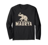 Maurya Ancient India War Elephant Mauryan Empire Long Sleeve T-Shirt