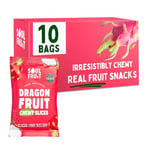 Soul Fruit - Dried Dragon Fruit – No Added Sugar – 100% Dried Fruit Snack - High in Fibre - Low Calorie Snacks - Lunchbox snacks – Gluten Free - Healthy Snacks for Adults & Kids 10 x 30g Packs