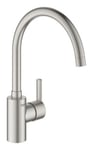 Mitigeur de cuisine Feel Supersteel Grohe inox brossé Grohe