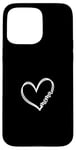 iPhone 15 Pro Max White Heart Mama Black Case