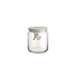 Alessi Gianni glasburk med lock 70 cl 10,5x12 cm Vit