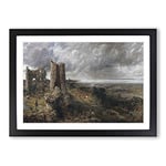 Big Box Art John Constable Hadleigh Castle, The Mouth of The Thames Framed Wall Art Picture Print Ready to Hang, Oak A2 (62 x 45 cm)