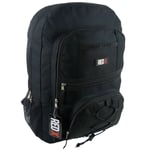 Mens Boys Black Backpack by RED X ® Rucksack School College Uni Bag Travel