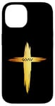 Coque pour iPhone 14 Croix chrétienne « God is Faithful For All Seasons » pour homme et femme