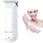 SWEETLF Body Mini Trimmer,Electric Hair Trimmer Razor,Gentle Body Hair Removal,Rechargeable Professional Women Grooming Kit Hair Cutting Machine,Cordless Face Body Haircut Kit (White)