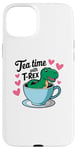 iPhone 15 Plus Tea Rex T-Rex Funny Tee For Tea Lovers Drinkers And Dinosaur Case