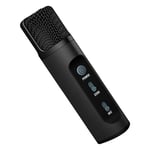 Qiandeng Téléphone Mobile Song Enregistrement Microphone Car FM FM sans Fil Live Microphone Smartphone Smartphone Condenser Mic (Color : Noir)