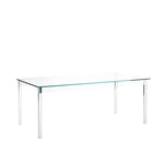 Glas Italia - SUB07 Sublimazione Square Table, Finish: Transparent Extralight Glass - Matbord - Ron Gilad - Transparent - Glas