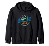 Christian Gym for Faith Weights and Protein Shakes Zip Hoodie