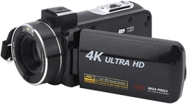 Appareil Photo Numérique 4K Ultra Hd 30 Mp Écran Tactile Coloré De 3 Pouces Zoom Numérique 18X, Caméscope Vlog Anti-Tremblement Intelligent, Adapté À L'Enregistrement Vidéo Youtube