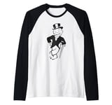 Monopoly Man Cane Lean Raglan Baseball Tee