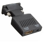 Tlily - 1080P vga male vers adaptateur convertisseur avec cable usb Audio