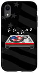 Coque pour iPhone XR 4 juillet DJ, producteur de musique du drapeau américain