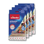 Vileda Ultramax Lot de 4 Housses de Rechange pour serpillères Ultramat_Ultramax en Microfibre, pour Tous Les sols durs, lavables en Machine, Emballage écologique