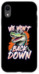 Coque pour iPhone XR We Won't Back Down Vintage Swamp Gator