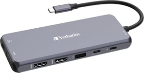 Hub USB C 14 en 1, adaptateur multiport USB-C vers HDMI, VGA, RJ45, USBA-A et USB-C PD, avec lecteur de carte SD, pour Mac, MacBook Pro/Air, iPad Pro, Thinkpad, ordinateur Windows, ordinateu.[S903]