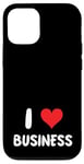 Coque pour iPhone 12/12 Pro I Love Business - Cœur - Entrepreneur Startup Store Retail