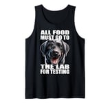 Happy Labrador Retriever Funny Lab Food Black Lab Mom Dad Tank Top