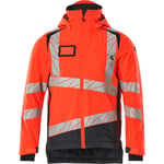 VINTERJAKKE,5XL,HI-VIS RØD/MØR