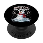 Nurse Xmas Surviving The Nurse Life One Meltdown At A Time PopSockets Adhesive PopGrip