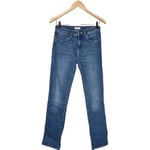 Jeans Wrangler  jean droit femme  34 - T0 - XS Bleu