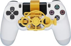 Manette Mini Volant De Jeu, Pièce De Rechange Pour Sony Ps4, Accessoire De Jeux De Course (Métal Doré)