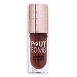 Makeup Revolution Pout Bomb Plumping Gloss Jelly 4.5ml (Various Shades) - Espresso Cool Nude