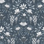 Tapet Laura Ashley Parterre Dark Seaspray