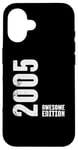 Coque pour iPhone 16 20 Years 20th Birthday Old Man Woman 2005