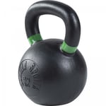 Kettlebell en fonte noir avec couleur rayé poignées disponible de 4kg à 32kg - Haltère russe - Poids : 24 kg - Gorilla Sports